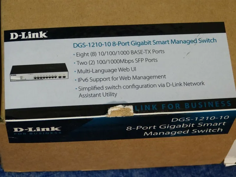 Коммутатор D-LINK DGS-1210-10 Web Smart Managed 10-Port Gigabit Switch