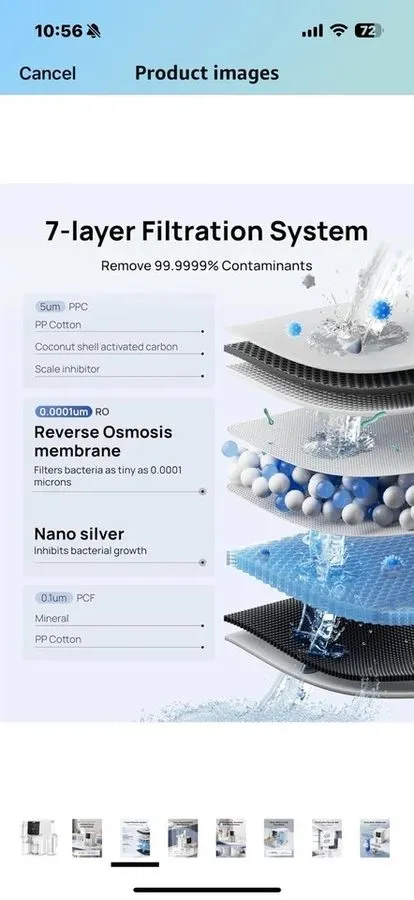 Насос WATER WQA CERTIFIED 7-STAGE REVERSE OSMOSIS DRINKING WATER FILTER SYSTEM A — фото лота 2
