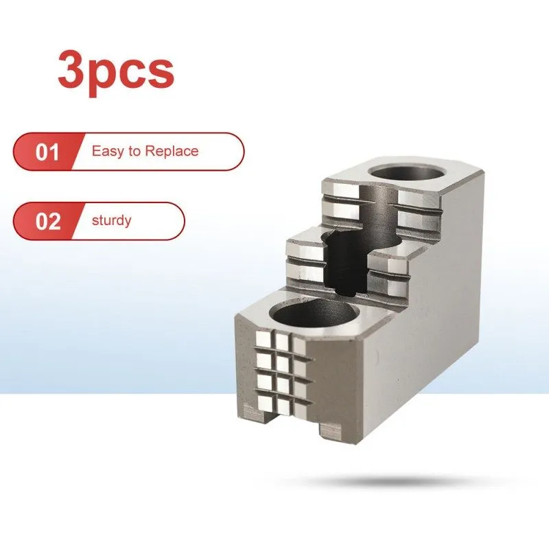 Режущий инструмент 3 Set 8 Hard Jaws 20crmnti Chuck 1.5mmx60 Hard Jaws CNC Lathe