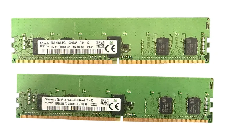 Модуль памяти SK Hynix 8GB 3200MHz DDR4 RDIMM PC4-3200AA RAM HMA81GR7CJR8N-XN