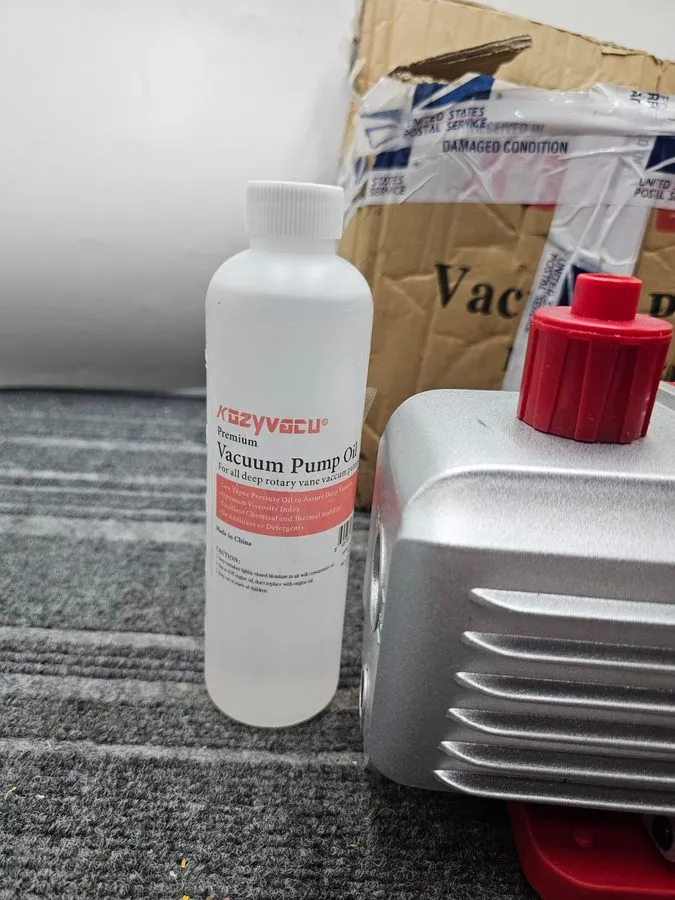 Насос Kozyvacu TA350 Single-Stage HVAC Vacuum Pump 3.5 FAD(CFM), 120V AC 5Pa 1/4