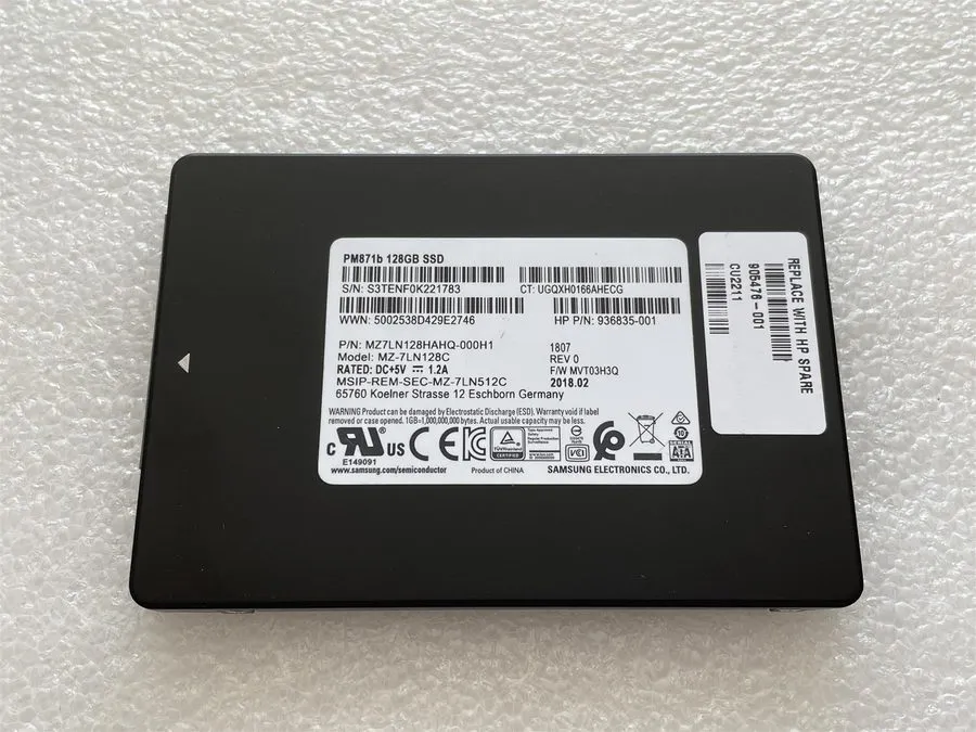 SSD-накопитель 128GB SSD m.2 2280 Solid State Drive SATA Samsung PM871b 90%+