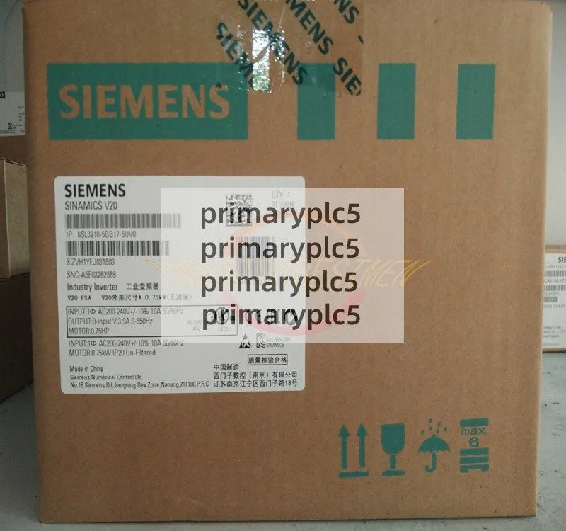 Частотный преобразователь SIEMENS SINAMICS V20 6SL3210-5BB17-5UV0 INVERTER