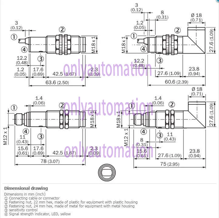Датчик приближения SICK VTF18-3F1712 Photoelectric proximity sensor ,PNP,New Kd