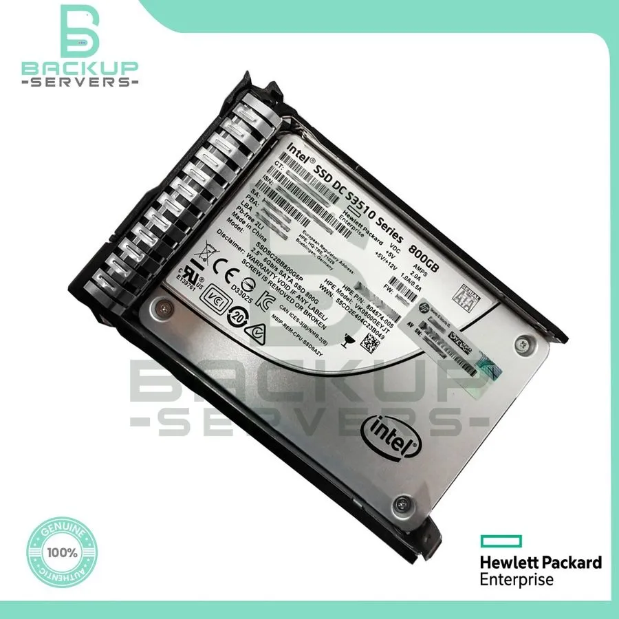 SSD-накопитель HPE 800GB SATA 6Gb/s 2.5" SFF RI SSD 804599-B21 808365-001 Gen8 G