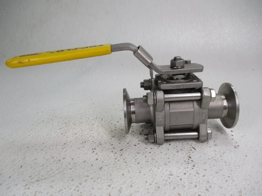 Клапан TOP-FLO 1" 1000-psi WOG Stainless Steel Sanitary Ball Valve, Lockable Lev