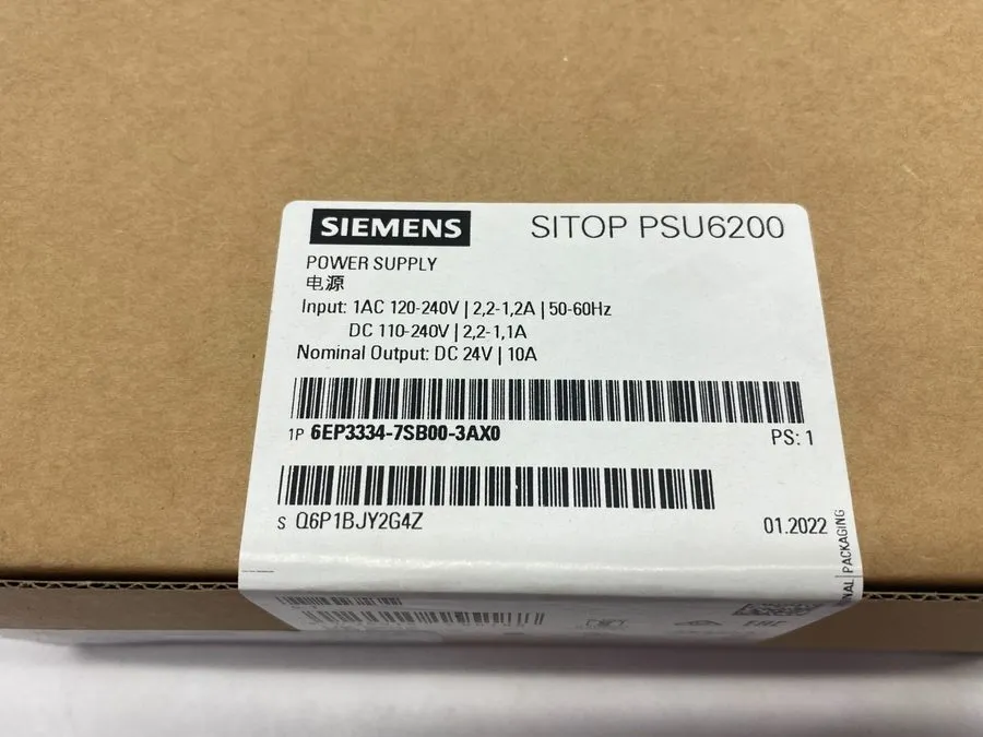 Блок питания Siemens 6EP3334-7SB00-3AX0 SITOP PSU Power Supply 6200 120v to 24vd