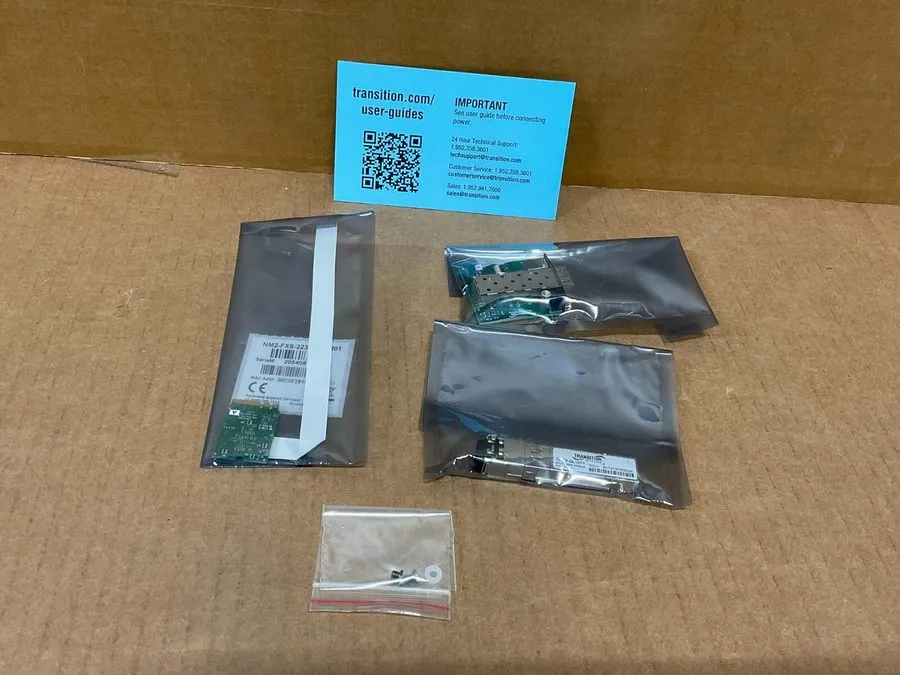 Трансивер Transition Networks 100 Base FX SFP M.2 Ethernet Card Dell NM2-FXS-223