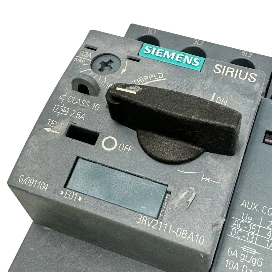 Автоматический выключатель Siemens 3RV2111-0BA10 Motor Protection Circuit Breake