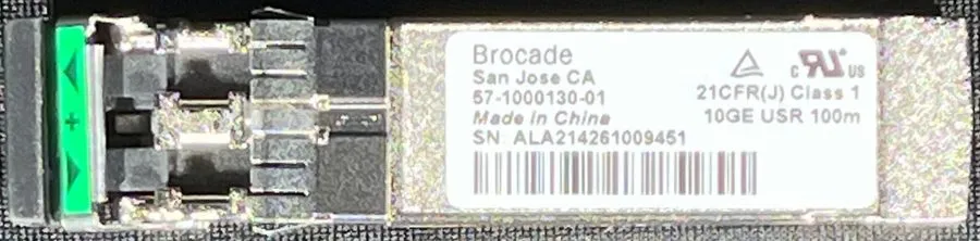 Трансивер Brocade 57-1000130-01 10GB SFP+ 10GE USR 100m Transceiver