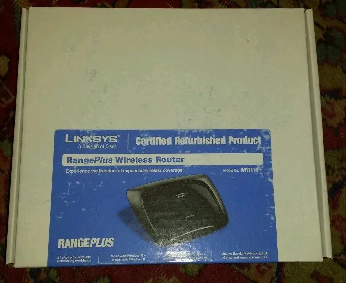 Маршрутизатор Cisco Linksys WRT110 RangePlus Wireless G 4-Port 2.4GHz Router