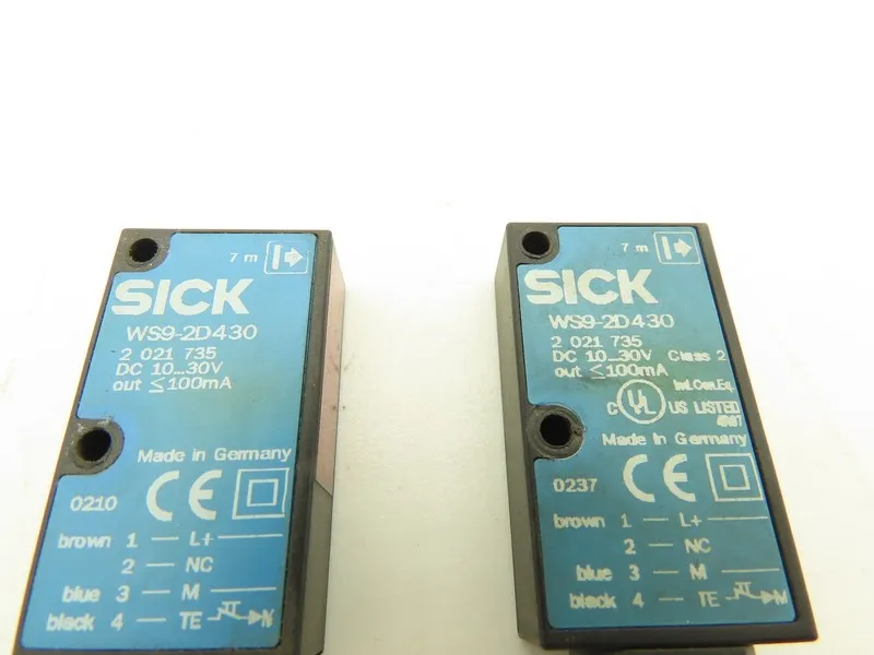 Фотоэлектрический датчик Sick WS9-2D430 Photoelectric Sensor 2021735