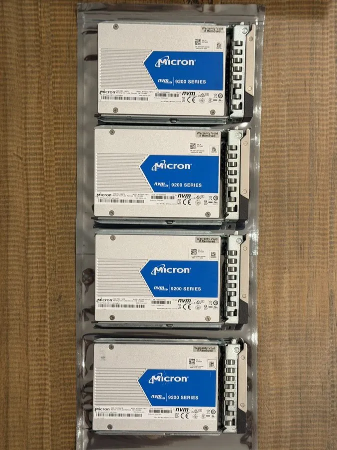 SSD-накопитель Micron 3.84TB NVMe U.2 SSD MTFDHAL3T8TCT PCIe Gen3x4 2.5 9200 PRO