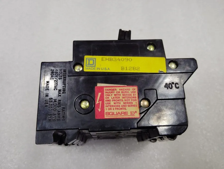 Автоматический выключатель SQUARE D EHB34090 EHB 3 POLE 90 AMP 480v CIRCUIT BREA