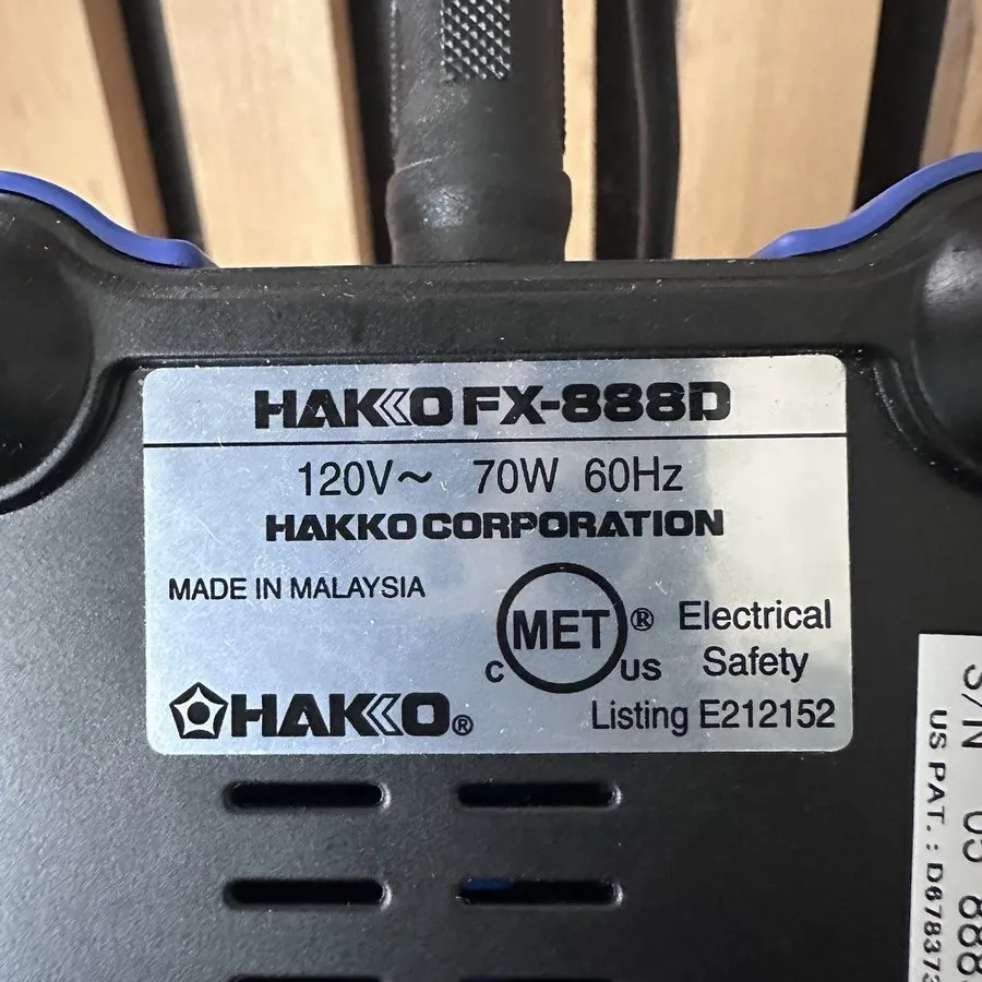 Паяльная станция HAKKO FX-888D 70W 220V Hot Gun Pro Digital Soldering Station We — фото лота 1
