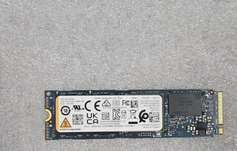 SSD-накопитель Kioxia 2280mm NVMe 1TB M.2 NVMe Gen 4.0 x 4 SSD KXG80ZNV1T02