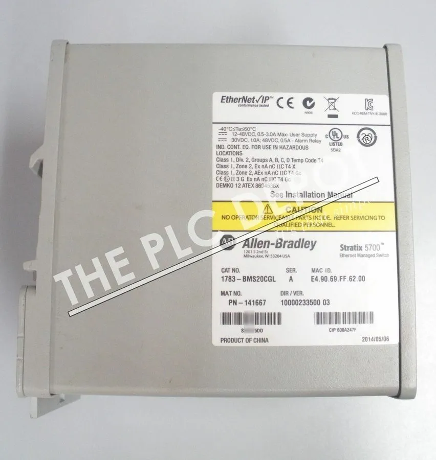 Коммутатор ALLEN BRADLEY 1783-BMS20CGL Stratix 5700 Ethernet Switch 2014