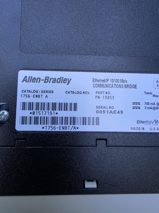 Коммуникационный модуль Allen Bradley 1756-ENBT A Ethernet/IP 10/100 Mb/s Commun