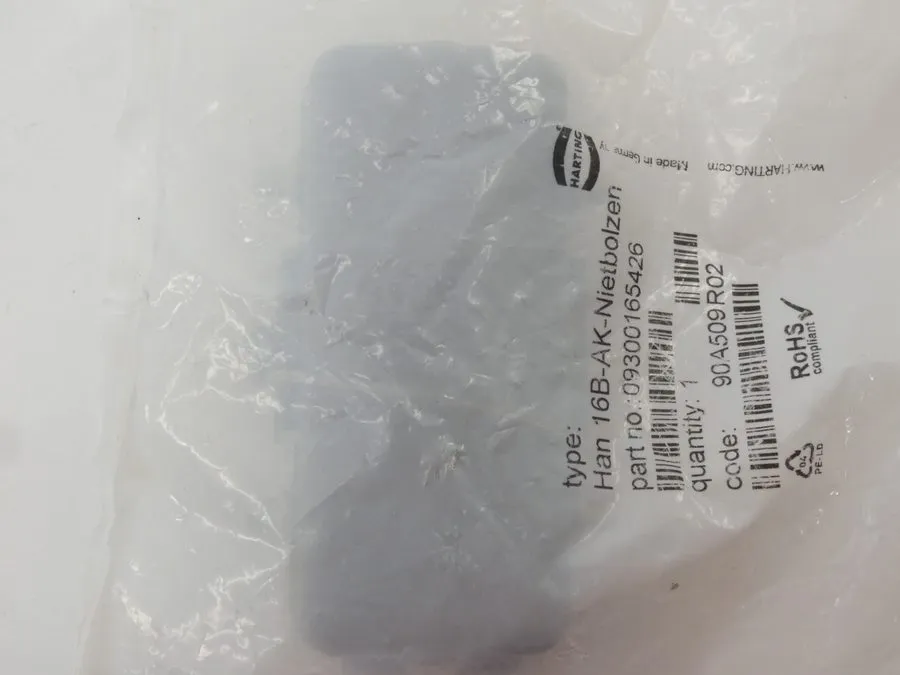 Разъём Harting 09300165426 Connector Cover Cap Protective 16B Grey Gray — фото лота 1