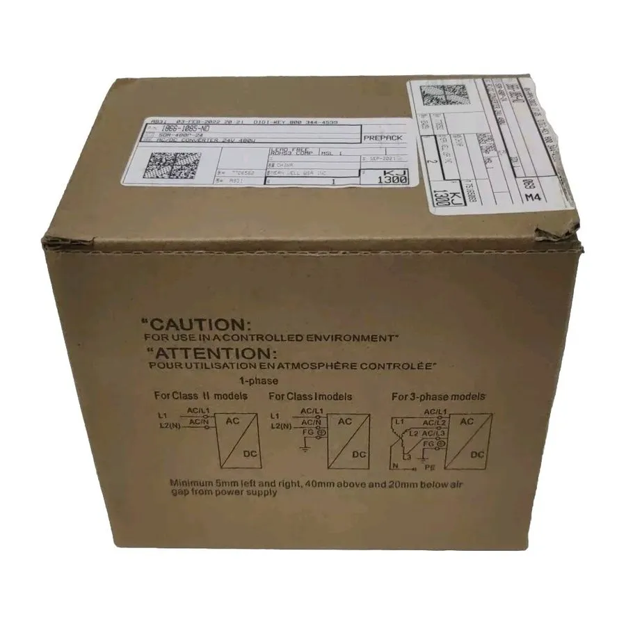 Блок питания Mean Well SDR-480P-24 DIN Rail Power Supply 24VDC 20A 480W Parallel