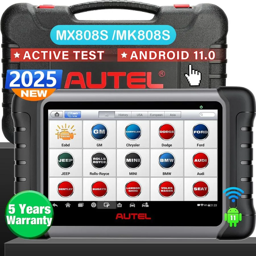 Диагностический сканер 2026 Autel MaxiCOM MK808S PRO MX808S Bidirectional Car Di