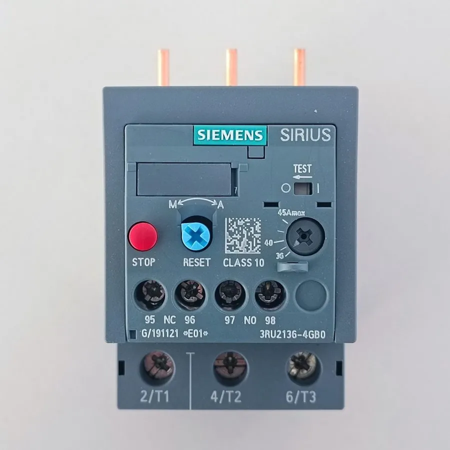 Реле Siemens 3RU2136-4GB0 Overload Relay 36-45A Motor Protection Size S2 Class 1 — фото лота 2