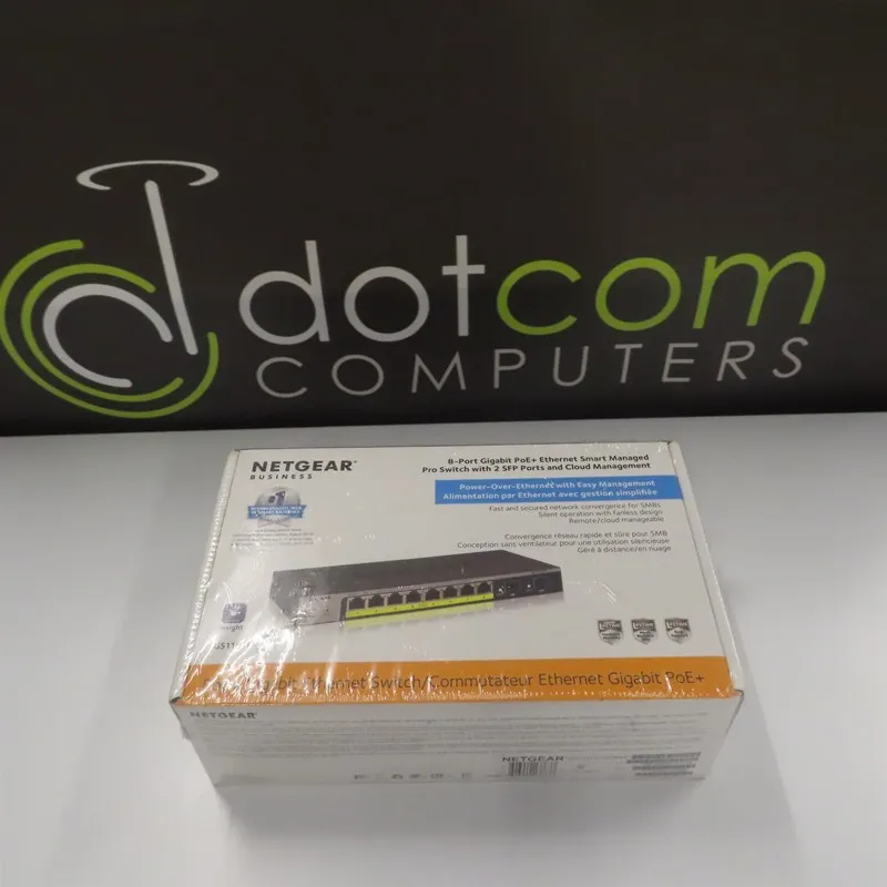 Коммутатор Netgear Prosafe GS110TP-300NAS 8x Gig POE, 2x Fiber