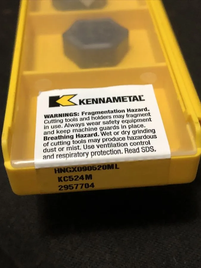 Режущий инструмент Kennametal HNGX5355ML Carbide HEXACUT Milling Insert HNGX0905 — фото лота 2