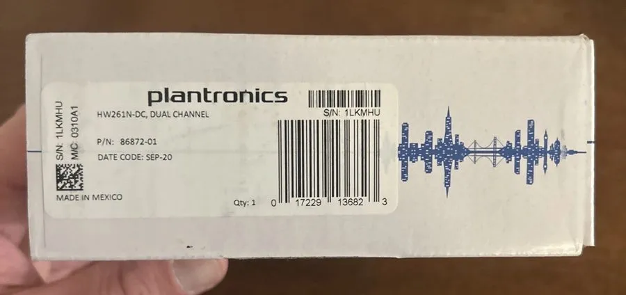 VoIP-шлюз Plantronics SupraPlus HW261N Binaural Noise-Canceling QD Headset