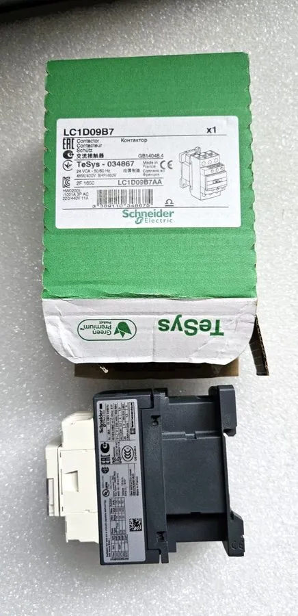 Контактор Schneider Electric LC1D09B7 TeSys D Contactor 3P 9A 4kW Coil 24V AC 50