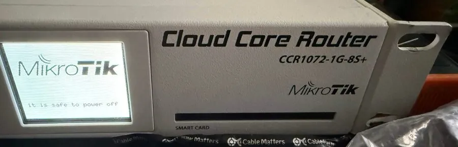 Маршрутизатор MikroTik CCR1072-1G-8S+ Cloud Core Router 72-Core 16GB 8x 10G SFP+