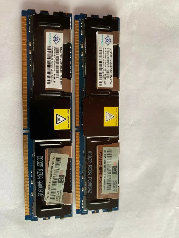 Модуль памяти 8Gb (2x4Gb) Micron PC2-5300F DDR2-667 Fully Buffered ECC FB-DIMM