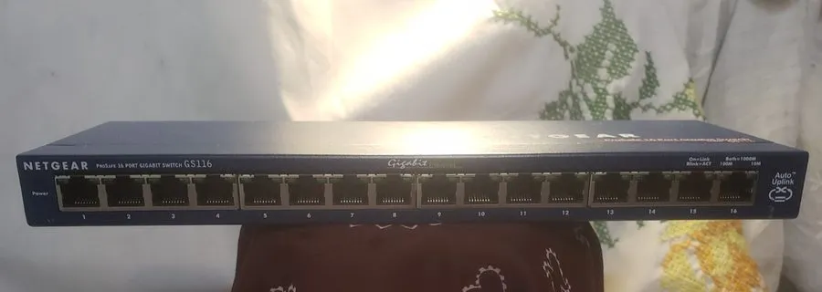 Коммутатор Netgear ProSafe 16 Port Gigabit Switch GS116 v2 Blue Metal Desktop