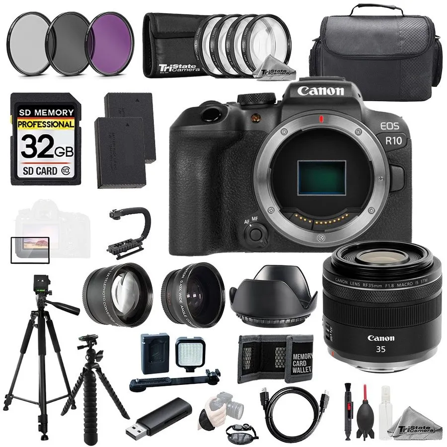Объектив Canon EOS R8 + RF 14-35mm f/4 L IS USM Lens+32GB+ExtBat+9PCFltr-MEGAKit