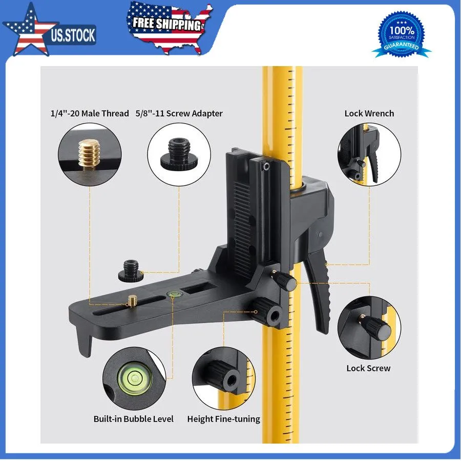 Нивелир 12 Ft./3.7M Professional Laser Level Pole with Tripod and 1/4-Inch by 20 — фото лота 2