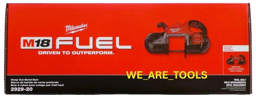 Оборудование ЧПУ Milwaukee 2929-20 M18 FUEL Deep Cut Band Saw Cordless Brushless