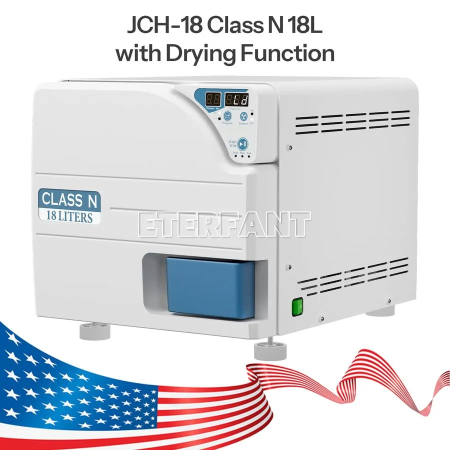 Стерилизатор 18L ClassN Dental Medical Autoclave Steam Sterilizer JCH-18 with Dr