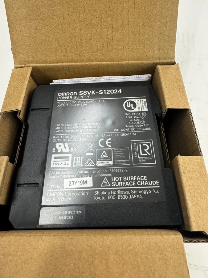 Блок питания Omron S8VK-S12024 DIN Rail Power Supply 85 264V ac Input,24V dc Out