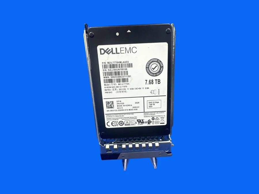 SSD-накопитель Dell RVYD5 7.68TB 12G SAS RI Intensive 2.5" SFF Enterprise SSD MZ