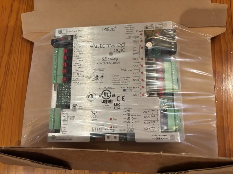 Контроллер Automated Logic SE6104SP BACnet Control Module HVAC Controller — фото лота 2