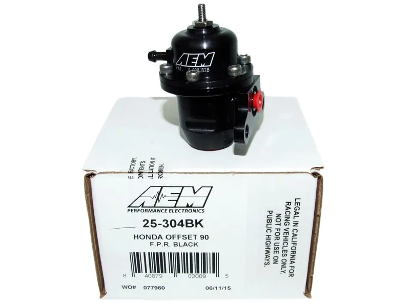Трубопроводная арматура AEM 25-304BK Adjustable Fuel Pressure Regulator Black