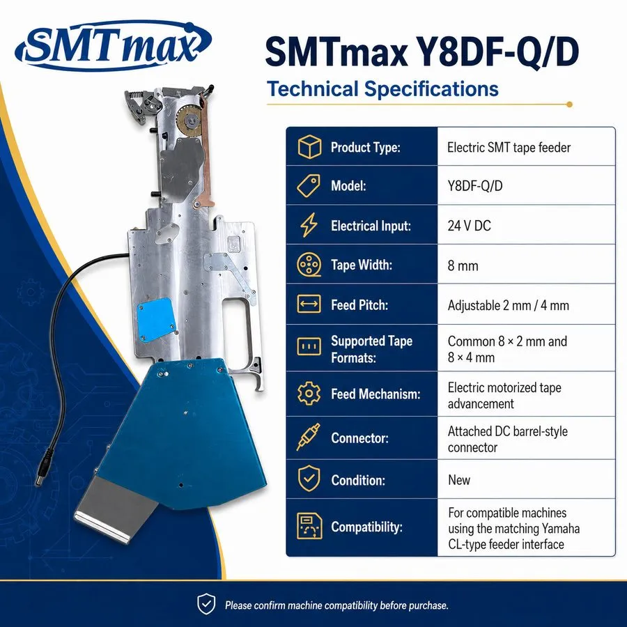 Паяльное оборудование 8mm Electric SMT Tape Feeder 2mm/4mm Yamaha CL-Type Pick P — фото лота 2