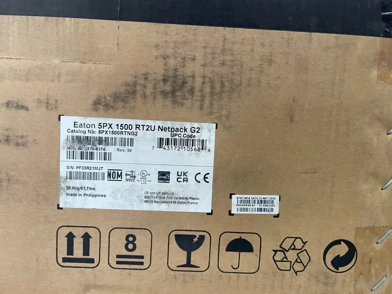 ИБП Eaton 5PX G2 1440VA 1440W 120V Line-Interactive UPS 8 Outlets 2U 5PX1500RTNG