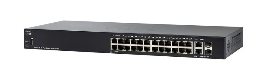 Коммутатор Cisco SG250-26P 26-Port Gigabit PoE Smart Managed Switch