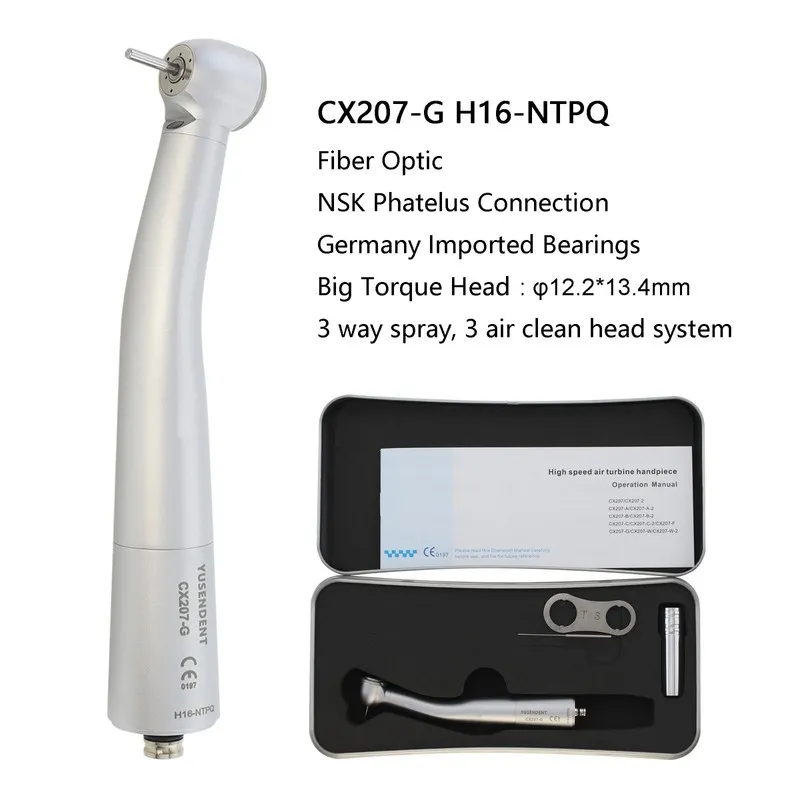 Стоматологический наконечник COXO Dental Handpiece High Speed Fiber Optic CX207-