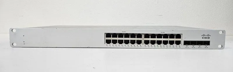 Коммутатор Cisco Meraki MS210-24P-HW UNCLAIMED 24 Port PoE Switch 370W Cloud Man