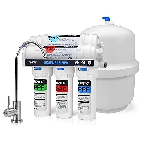 Насос 6 Stage 100GPD Alkaline RO Reverse Osmosis Drinking Water Filter System