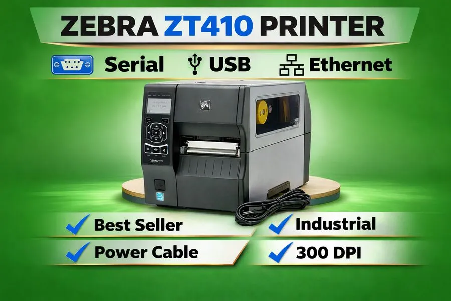 Принтер этикеток Zebra ZT410 ZT41043-T010000Z Industrial Label Printer Powers On