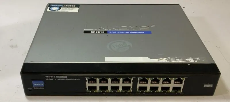 Коммутатор CISCO Linksys SR2016 16-Port 10/100/1000 Gigabit Switch — фото лота 1