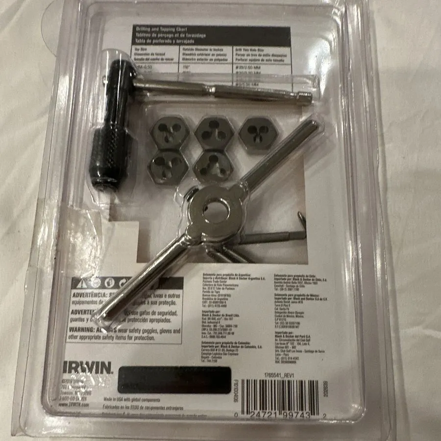 Режущий инструмент Tap & Die Set Irwin Hanson Metric All Purpose 1765541 3mm- 7m